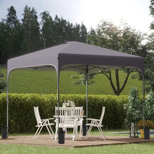 Outsunny 3x3M Pop Up Gazebo, Foldable Canopy Tent & Carry Bag with Wheels & 4 Legs - Gazebos