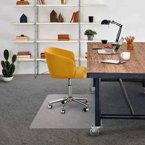 Floortex Advantagemat® Vinyl Rectangular Chair Mat for Carpets up to 6mm - 116 x 150cm - Office Mats