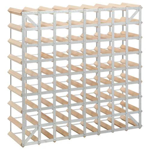 vidaXL Solid Pinewood Wine Rack for 72 Bottles with Rustic Design for Wine Enthusiasts and Collectors - Wine Rack