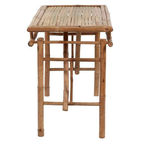 vidaXL Folding Garden Table 115x50x75 cm Bamboo - Garden Table