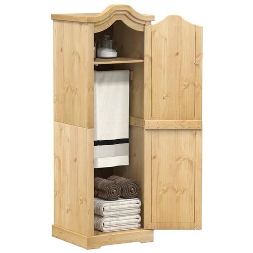 vidaXL Wardrobe Corona 55x52x170 cm Solid Wood Pine by vidaXL