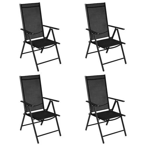 vidaXL vidaXL 5 Piece Garden Dining Set with Adjustable Chairs for Outdoor Entertaining - Garden Set