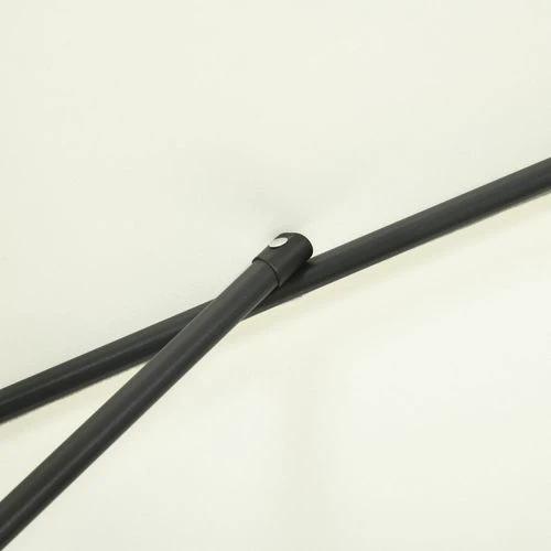 Outsunny 2.7m Garden Parasol Umbrella with 8 Metal Ribs, Tilt and Crank, Coffee by Outsunny