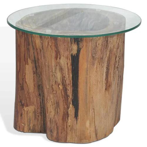 vidaXL vidaXL Coffee Table Teak Glass 50x40 cm - Coffee Table