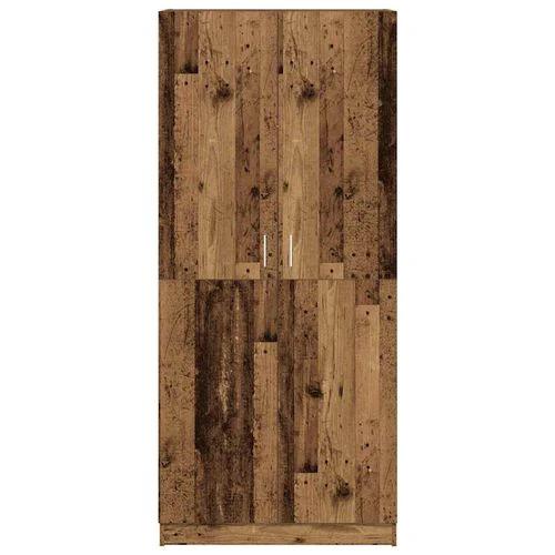 vidaXL vidaXL Wardrobe Old Wood 90x52x200 cm Engineered Wood - Wardrobe