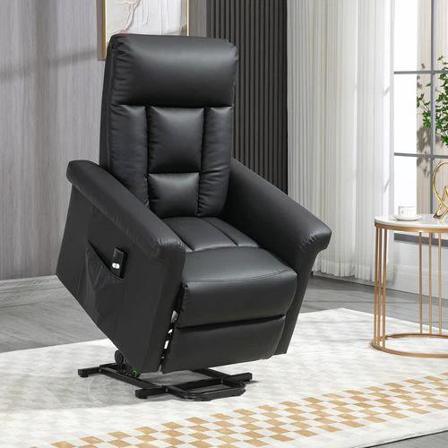HOMCOM Power Lift Chair Electric Recliner with Side Pocket for Elderly and Physically Limited Users by Homcom