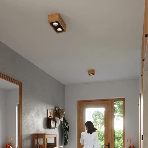 Sollux Lighting Ceiling lamp wood Quatro Scandinavian Design GU10 - Ceiling Lights