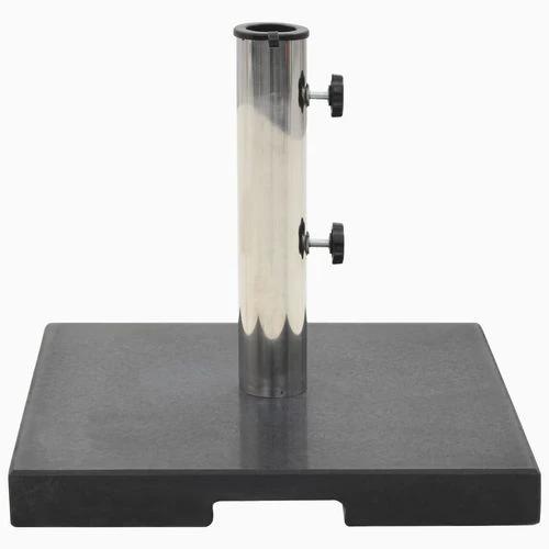 vidaXL Granite Parasol Base 20 kg Square with Sturdy Stability for Outdoor Umbrellas - Parasol
