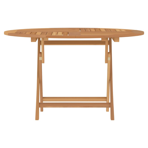 vidaXL vidaXL Folding Garden Table Ø 110x75 cm Solid Wood Teak - Garden Table