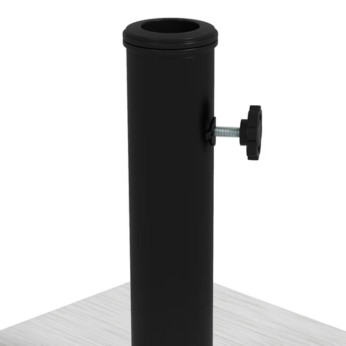 Outsunny 12kg Garden Parasol Base with Adjustable Feet and Tightening Knob for Outdoor Umbrellas by Outsunny