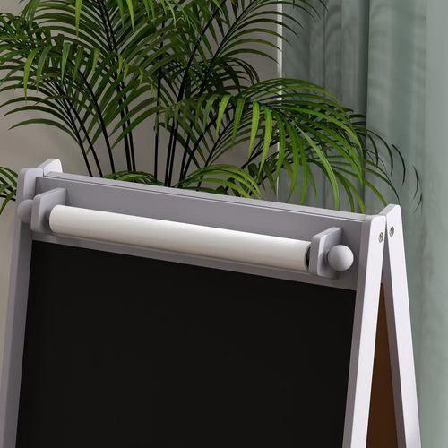 AIYAPLAY AIYAPLAY 3 In 1 Kids Easel Compact With Paper Roll Whiteboard Blackboard Storage For Home Learning - Whiteboard