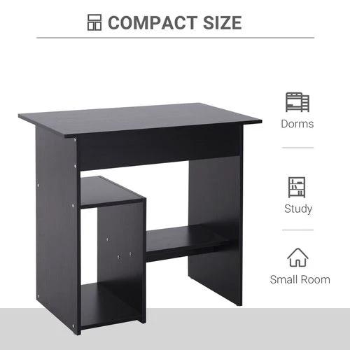 HOMCOM Homcom Compact Computer Desk, 73.5H cm-Black - Uncategorized Desk