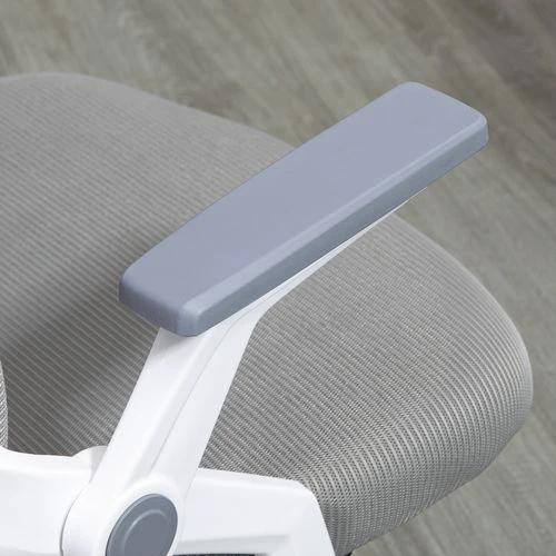 Vinsetto Vinsetto Mesh Office Chair for Home with Lumbar Support, Flip-up Arm, Wheels - Office Chair