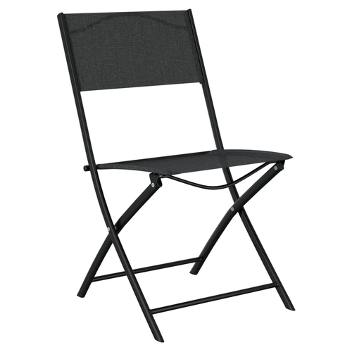 vidaXL vidaXL 3 Piece Bistro Set Steel Black - Bistro Sets