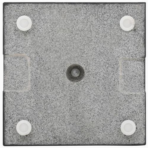 vidaXL Granite Parasol Base 20 kg Square with Sturdy Stability for Outdoor Umbrellas - Parasol