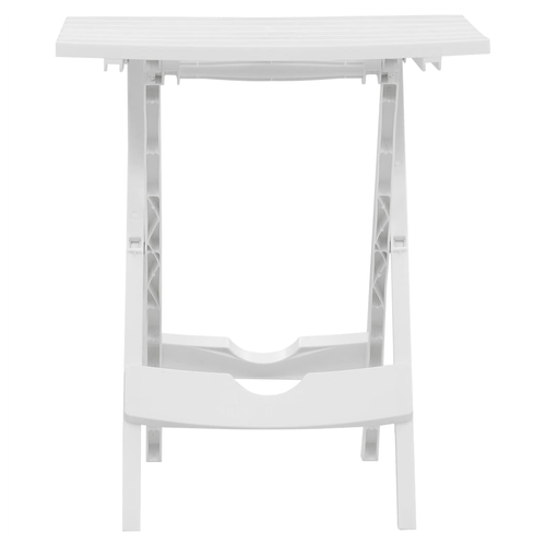 vidaXL vidaXL Folding Garden Table 45.5x38.5x50 cm White - Garden Table