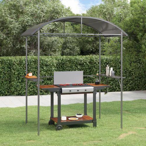 vidaXL BBQ Gazebo 220x115x230 cm Steel Frame with Durable Roof for Outdoor Cooking Enthusiasts by vidaXL