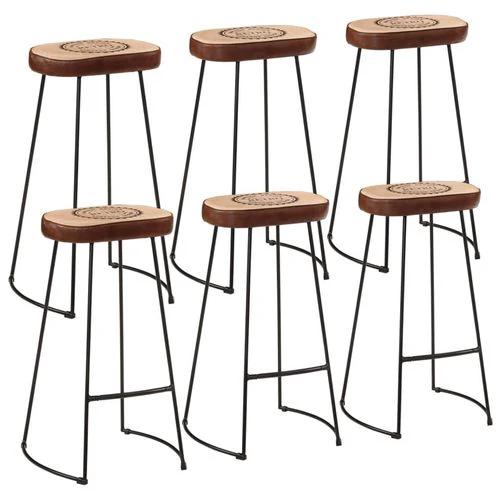 vidaXL 7 Piece Bar Set Solid Rough Wood Mango and Metal by vidaXL