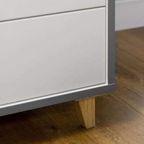 HOMCOM Wardrobe with Drawers, Shelves, Hanging Rail, Bedroom Clothes Organizer, White - Wardrobe