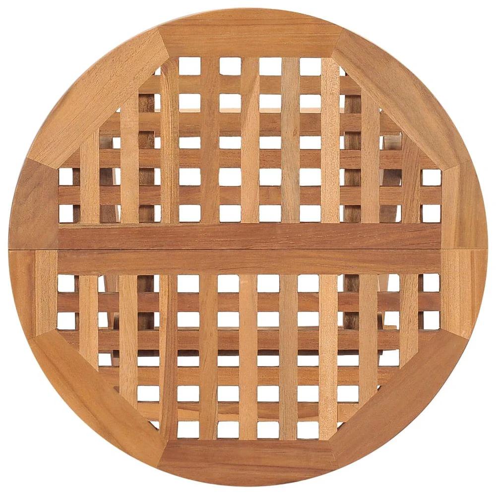 Folding Garden Table vidaXL 50x50x50 cm Solid Teak Wood by vidaXL