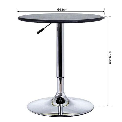 Adjustable Bar Table with 67 to 93 Centimeter Height and 360 Degree Swivel for Modern Kitchens and Dining Areas by N/A