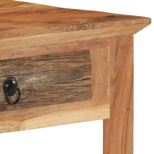 vidaXL Solid Reclaimed Wood Desk 110x50x75 cm Vintage Handmade Design for Home Office Use by vidaXL