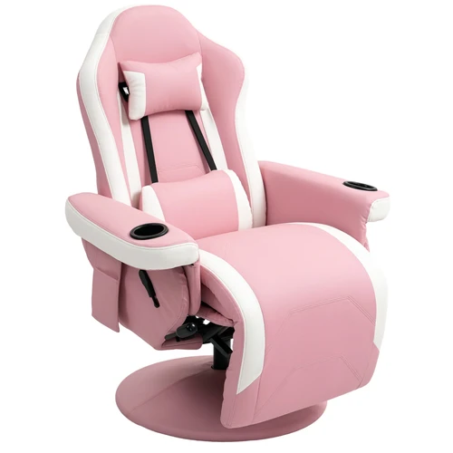 HOMCOM HOMCOM Manual Recliner Armchair with 360° Swivel Base and Footrest for Stylish Home Relaxation - Recliner