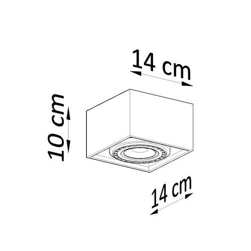 Ceiling lamp wood Quatro Scandinavian Design GU10 by Sollux Lighting