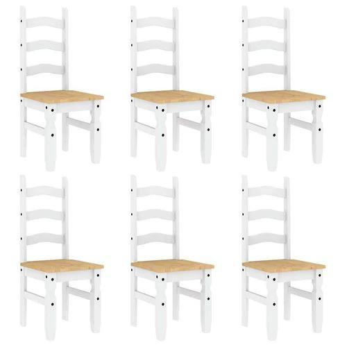 vidaXL vidaXL 7 Piece Dining Set Panama White Solid Wood Pine - Dining Set