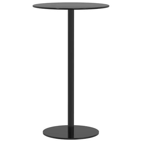 vidaXL vidaXL Garden Table Round Black Ø60x105 cm Steel -