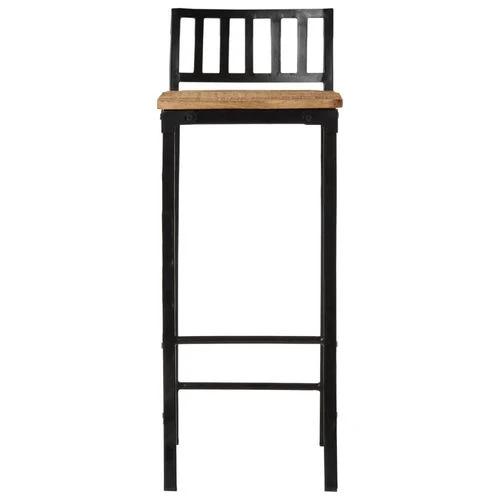 vidaXL vidaXL 7 Piece Bar Set Solid Rough Wood Mango and Metal - Dining Set