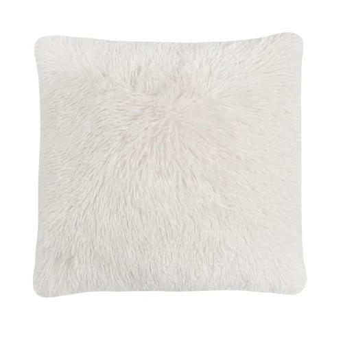 SHAGGY FAUX FUR CUSHION CREAM by Sleepdown