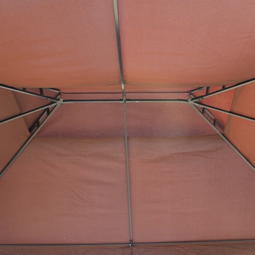 Outsunny Durable Metal Gazebo Canopy 3x4m Weather-Resistant Shelter with Sidewalls for Outdoor Entertaining - Gazebos