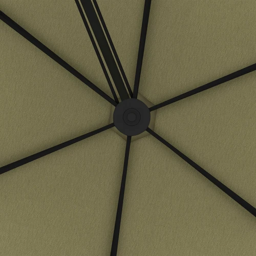 Outsunny 3 Meter Cantilever Garden Umbrella with Solar LED Lights and Cover for Outdoor Patio Enjoyment by Outsunny