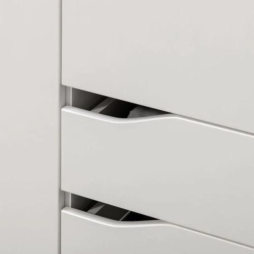 HOMCOM Wardrobe with Drawers, Shelves, Hanging Rail, Bedroom Clothes Organizer, White - Wardrobe