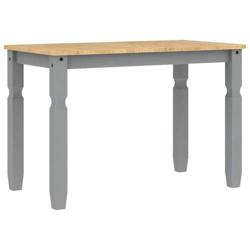 vidaXL 3 Piece Dining Set Panama Grey Solid Wood Pine by vidaXL
