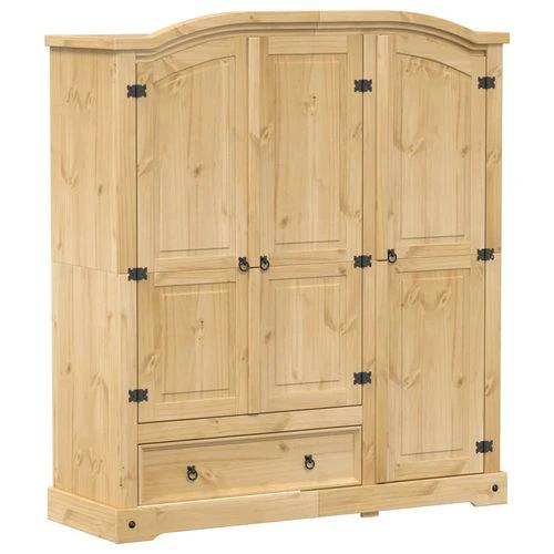 vidaXL vidaXL Wardrobe Corona 151.5x52x170 cm Solid Wood Pine - Wardrobe