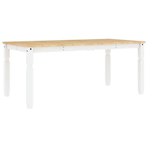 vidaXL vidaXL 7 Piece Dining Set Panama White Solid Wood Pine - Dining Set
