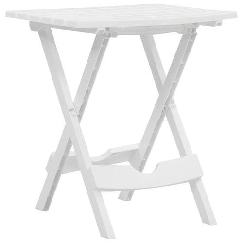 vidaXL vidaXL Folding Garden Table 45.5x38.5x50 cm White - Garden Table
