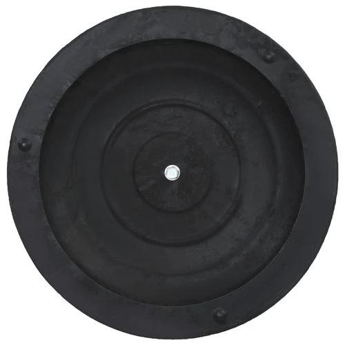vidaXL Parasol Base Round 10 kg Weather-Resistant Polyresin with Locking Bolt for Outdoor Use by vidaXL