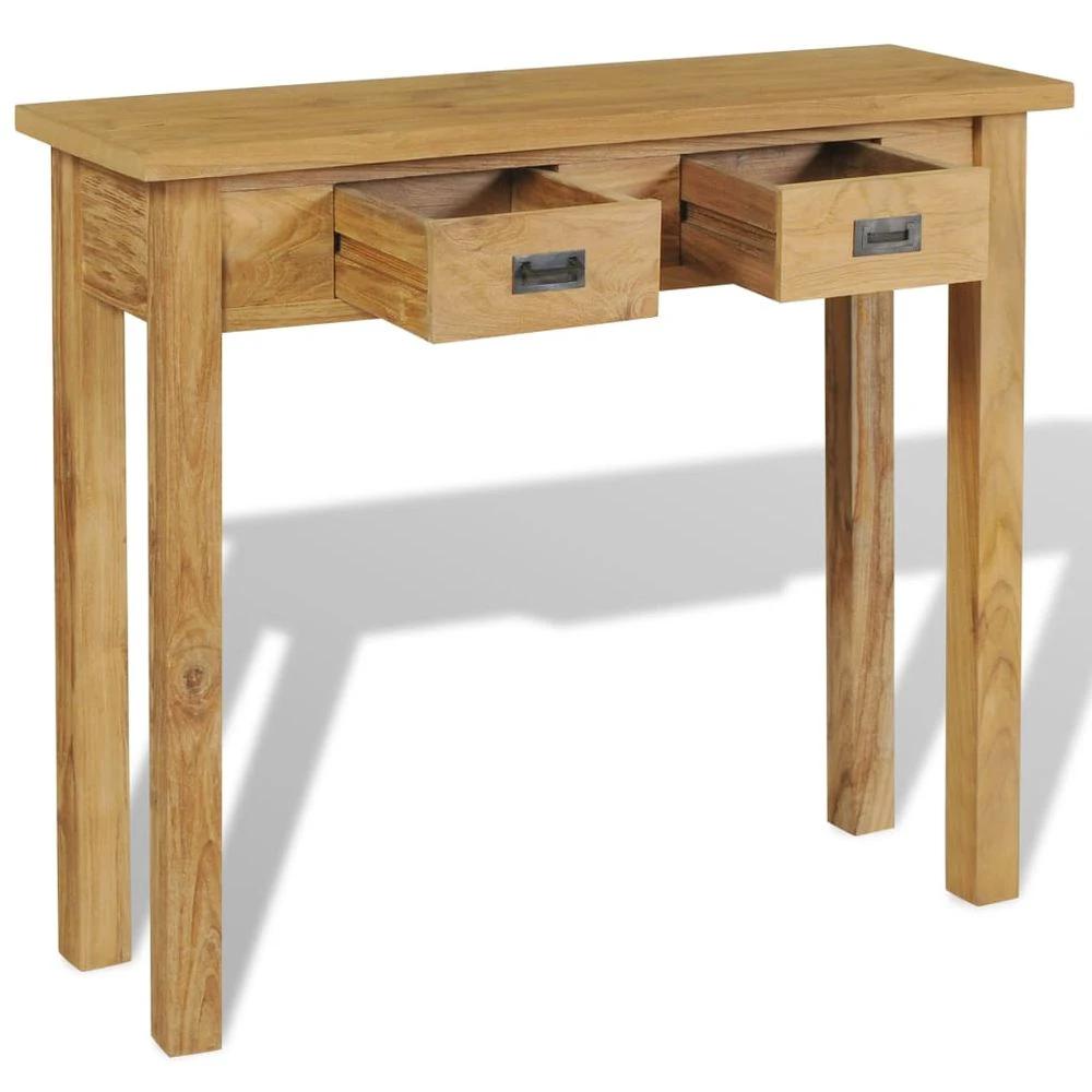 Console Table vidaXL Solid Teak 90x30x80 cm by vidaXL