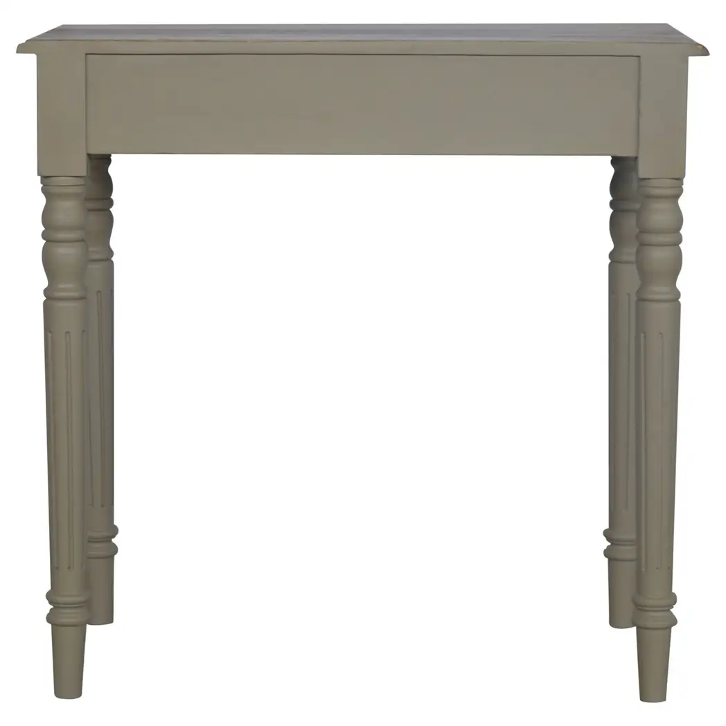 Artisan Furniture Artisan Furniture Solid Wood Hand Painted Writing Desk, 1 Drawer, Grey Color - Desk