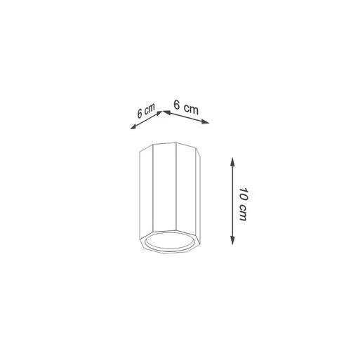 Ceiling lamp wood Zake Scandinavian Design GU10 by Sollux Lighting