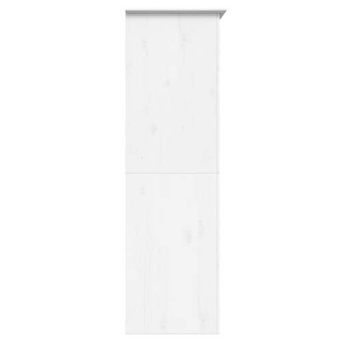 vidaXL vidaXL Solid Pine Wood Wardrobe 101x52x176.5 cm French Style Spacious Storage for Bedroom - Wardrobe