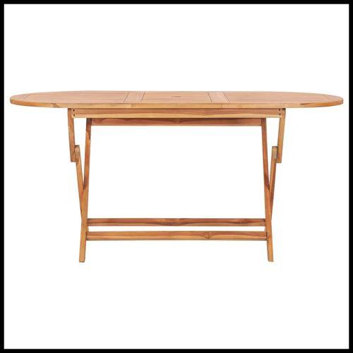 vidaXL 7 Piece Folding Outdoor Dining Set Solid Teak Wood by vidaXL