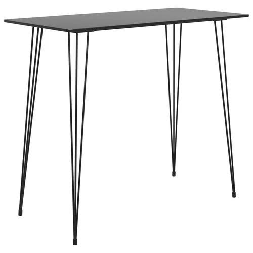 vidaXL 5 Piece Bar Set Black and Grey by vidaXL