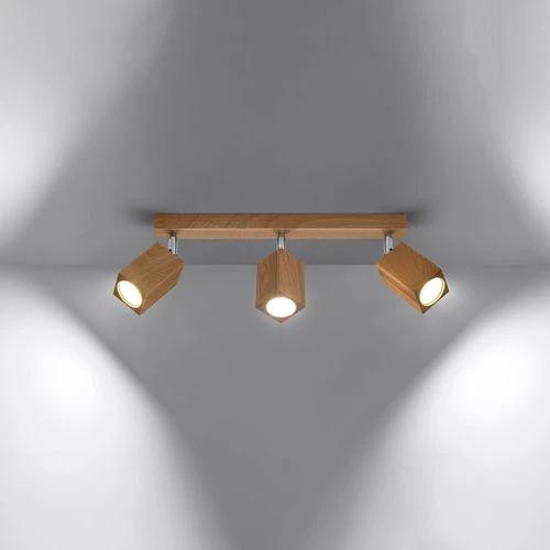 Ceiling lamp wood Keke Scandinavian Design GU10 by Sollux Lighting