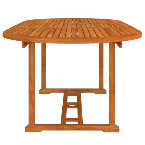 Garden Table 200x100x75 cm Solid Wood Eucalyptus by vidaXL