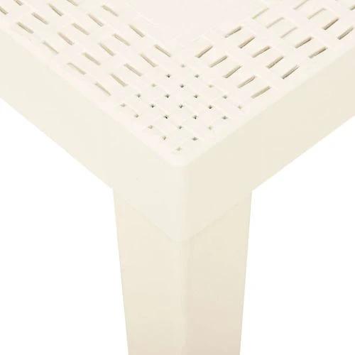 vidaXL vidaXL Garden Table White 79x65x72 cm Plastic - Garden Table