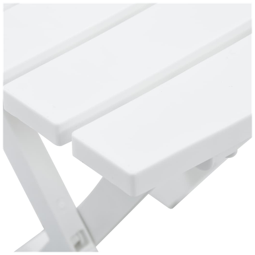 vidaXL vidaXL Folding Garden Table 45.5x38.5x50 cm White - Garden Table